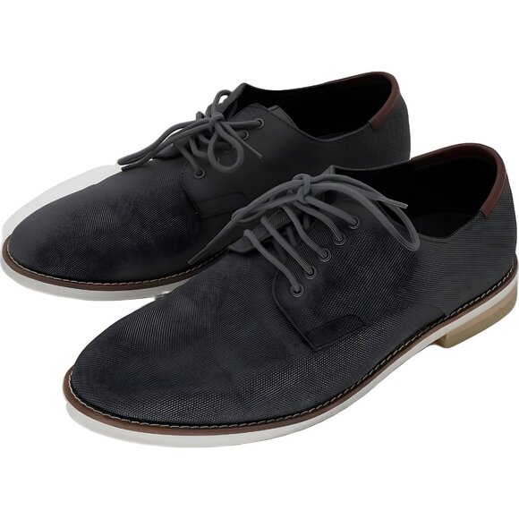 Calvin Klein Adeso Derby Lace-Up Shoes Dark Gray Men US 10 M EU 43 - Picture 2 of 6